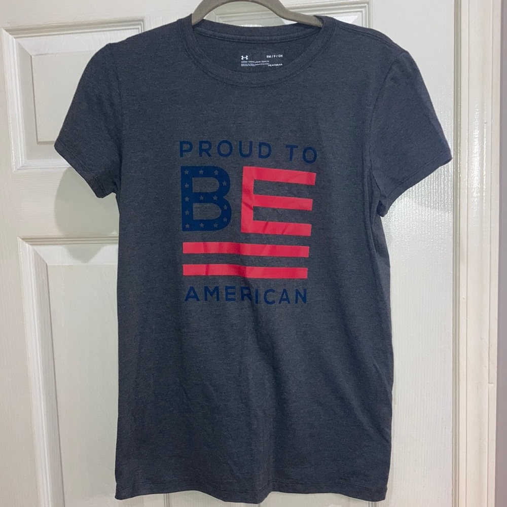 Under Armour gray Proud to be American tee Small